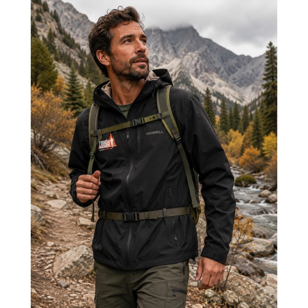 Merrell Tough‎ Mudder Hiking Gorpcore Jacket Black Medium